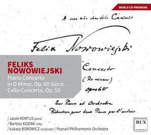 Nowowiejski Piano and Cello Concertos Dux1883