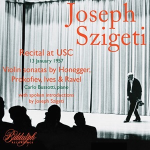 Szigeti Recital at USC 1957 Biddulph 85039-2