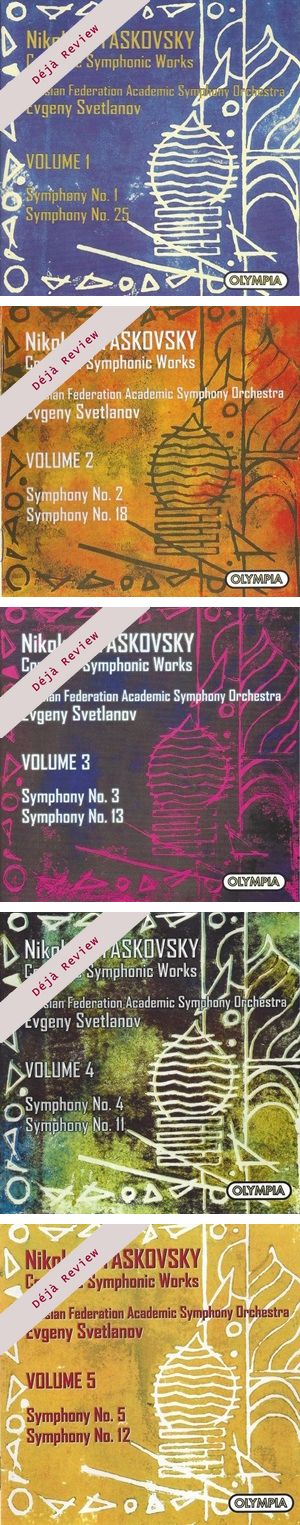 Myaskovsky Cpt Symphonic Works v1 Olympia OCD731