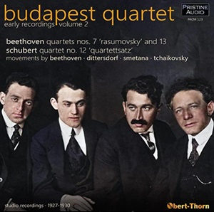 Budapest Quartet Early Recordings v2 Pristine PACM123