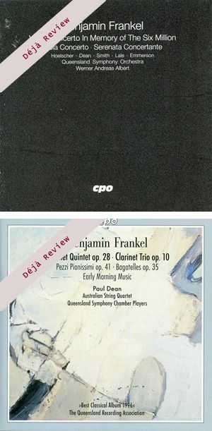 Frankel Concertos and Clarinet Chamber Music CPO 9993842 9994222