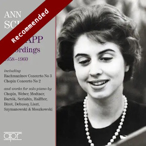 Ann Schein (piano): The Kapp Recordings (APR)