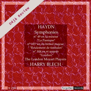 Haydn: Symphonies No.49, 103, 104 (Forgotten Records)